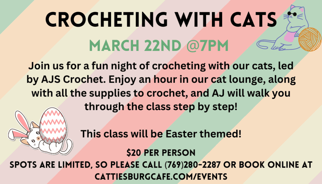 Crocheting with Cats