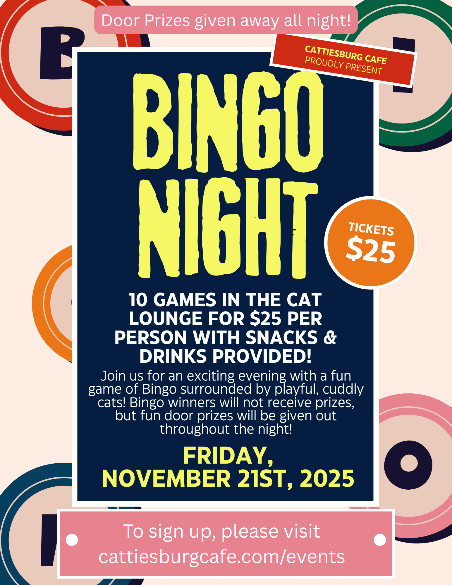 Bingo Night with Cats