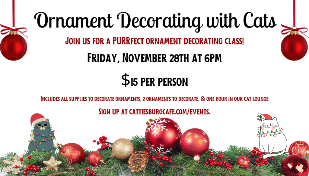 Ornament Decorating with Cats