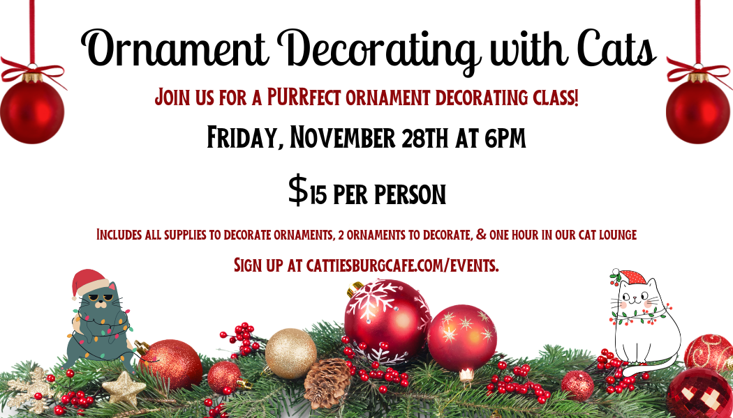 Ornament Decorating with Cats