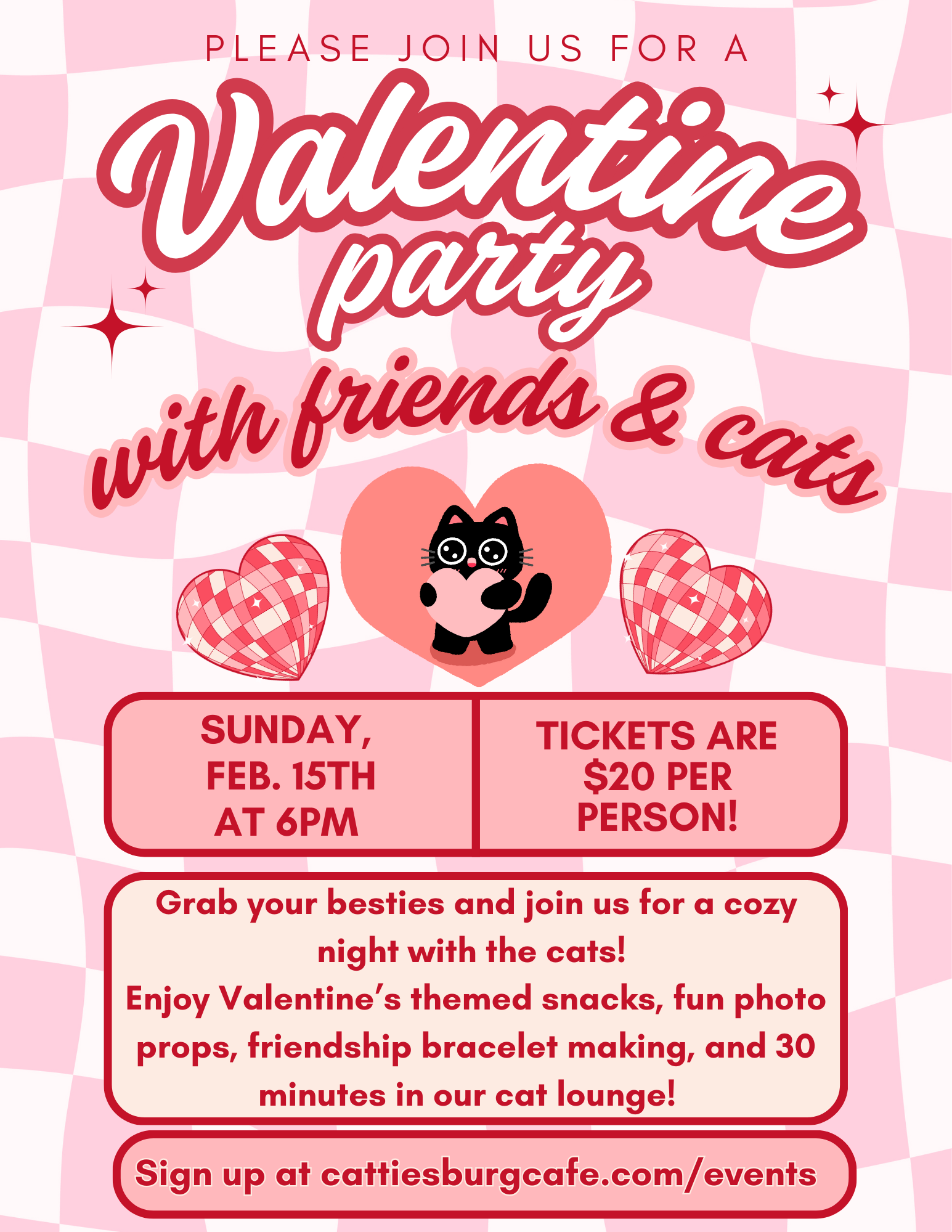 Valentine's Party at Cattiesburg Cafe!